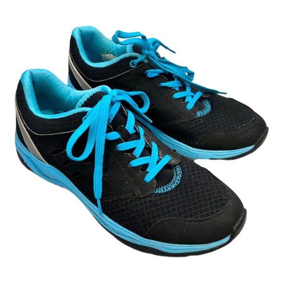 Vionic Shoes - Vionic Venture Black Blue Walking Athletic Sneaker EUC Size 8.5